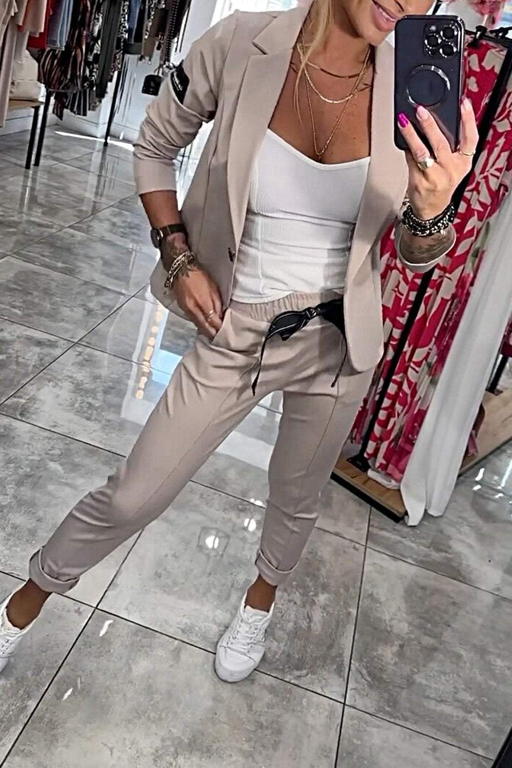 Fenna™ | Entspanntes einfarbiges Zweiteiler-Set für Damen