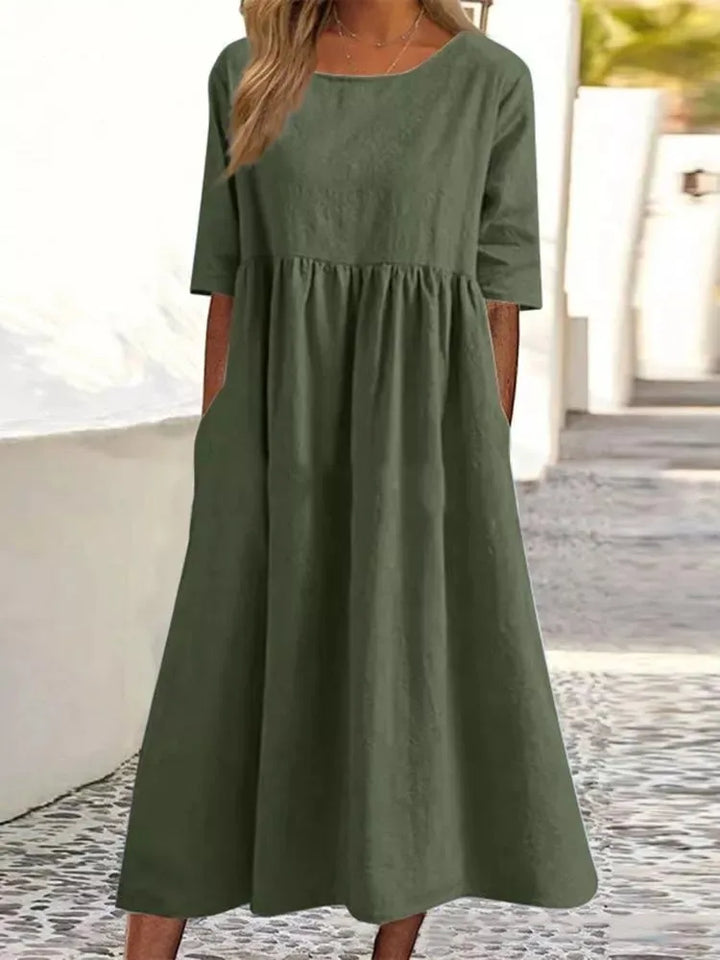 Nora – Casual Løs Kjole