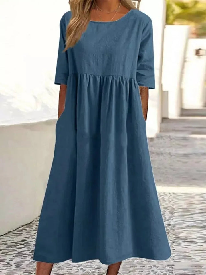 Nora – Casual Løs Kjole