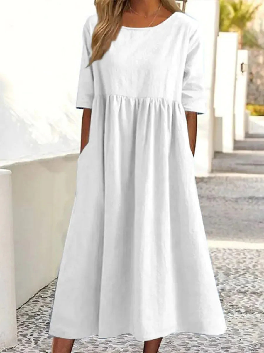 Nora – Casual Løs Kjole
