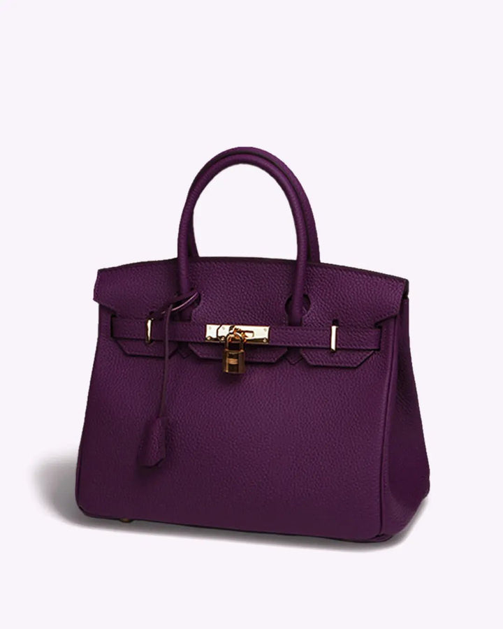 Victoria | Bolsa de mão clássica de couro com vários bolsos e fechamento seguro
