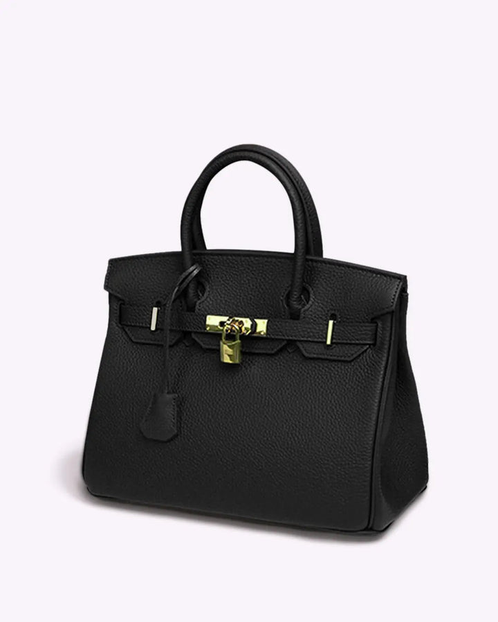 Victoria | Bolsa de mão clássica de couro com vários bolsos e fechamento seguro