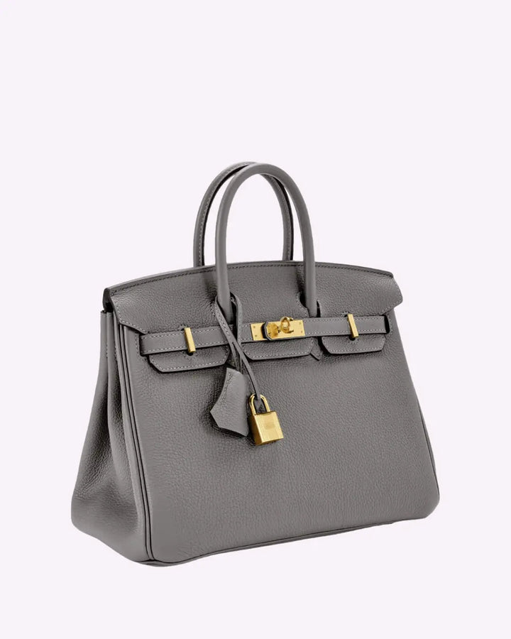 Victoria | Bolsa de mão clássica de couro com vários bolsos e fechamento seguro