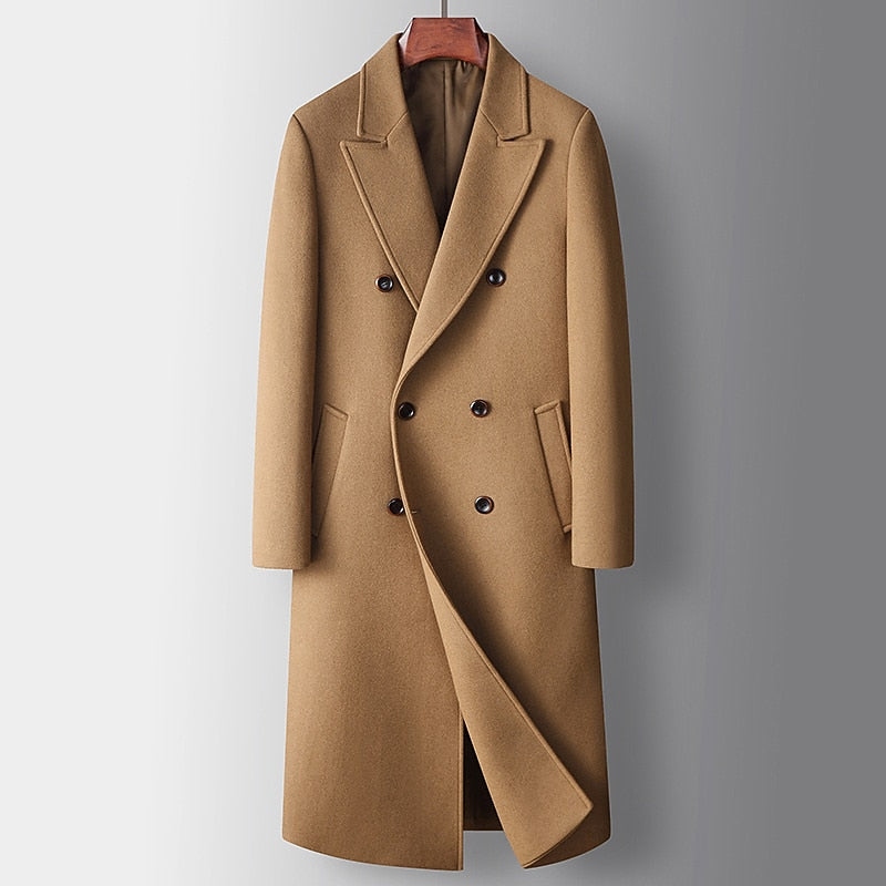 Anders | Refined Double-Breasted Trench Coat with Peak Lapels