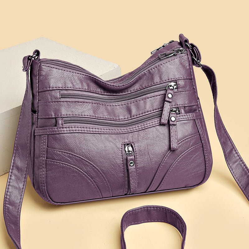 Aline | Sac bandoulière pratique à fermeture éclair avec plusieurs compartiments