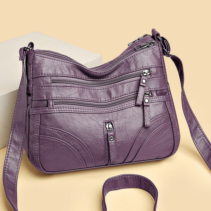 Aline | Sac bandoulière pratique à fermeture éclair avec plusieurs compartiments