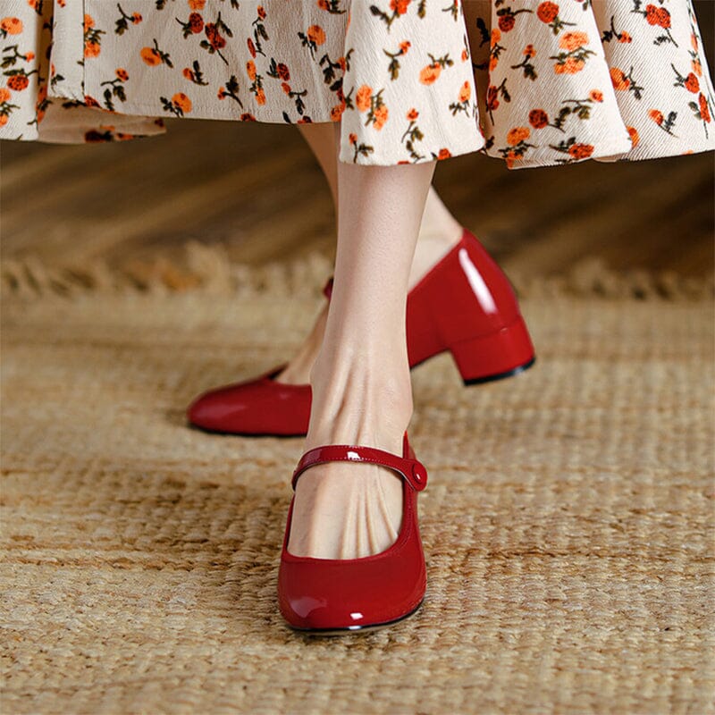 Livy | Zapatos Mary Jane de Cuero