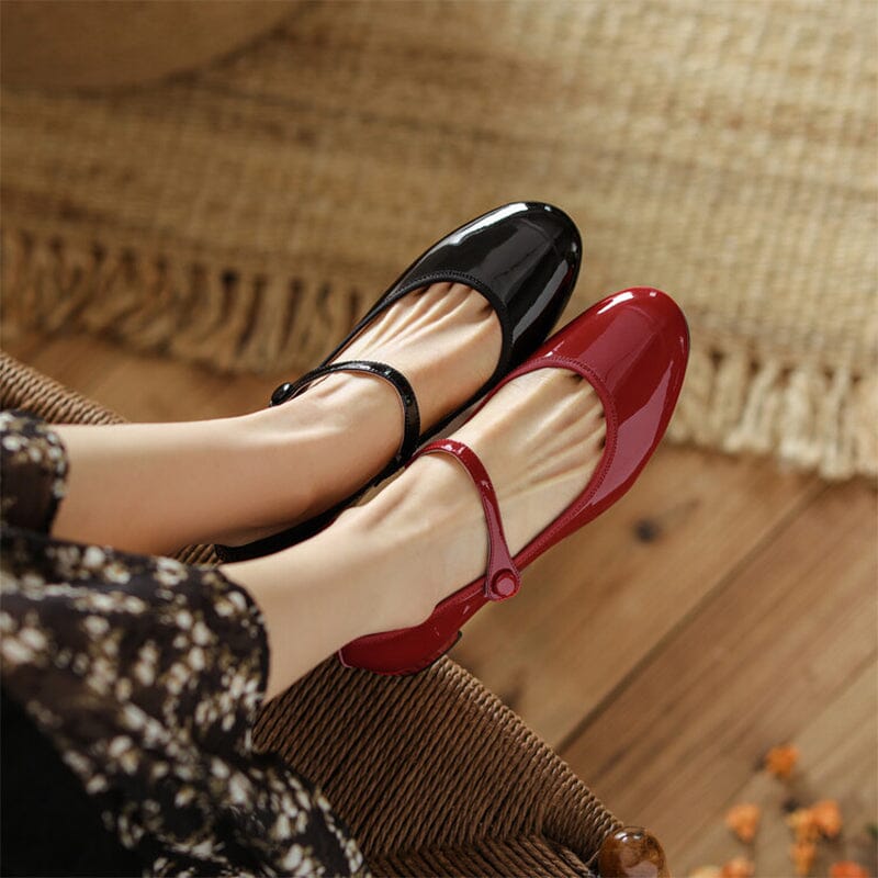Livy | Zapatos Mary Jane de Cuero