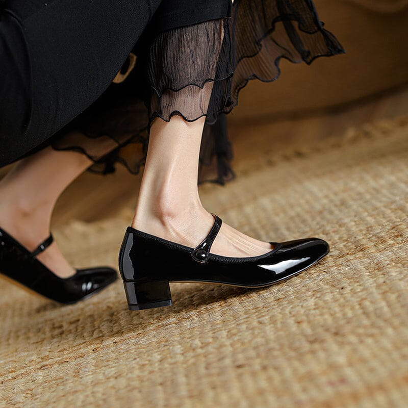 Livy | Zapatos Mary Jane de Cuero