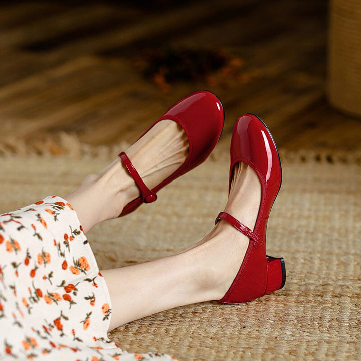 Livy | Zapatos Mary Jane de Cuero
