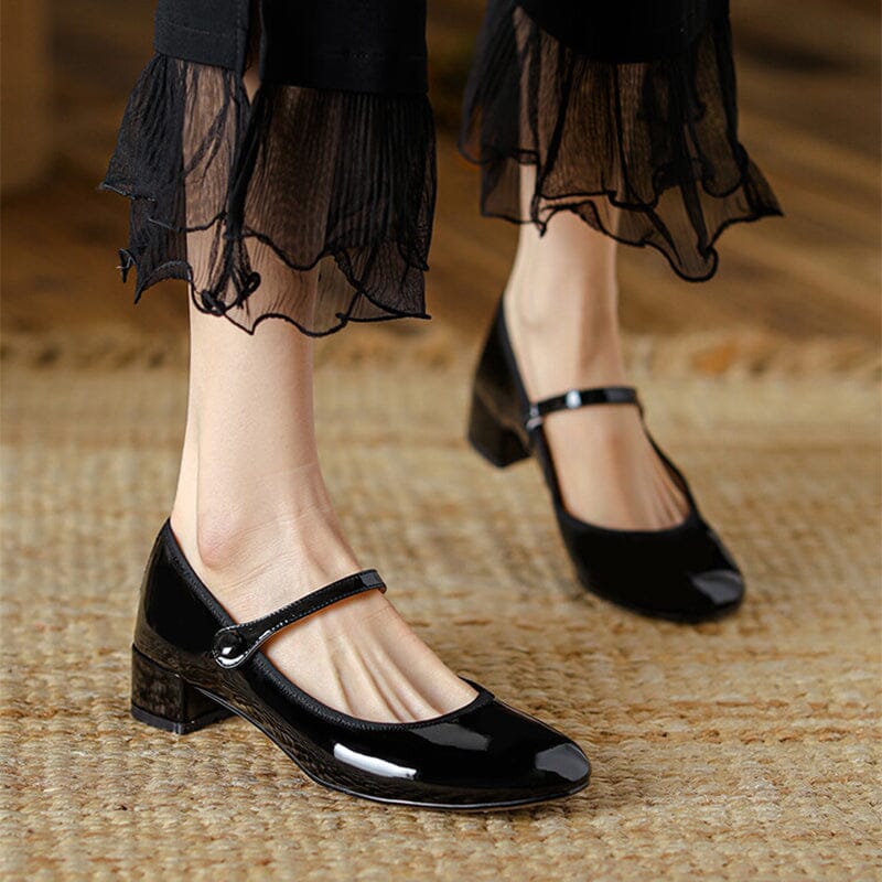 Livy | Zapatos Mary Jane de Cuero