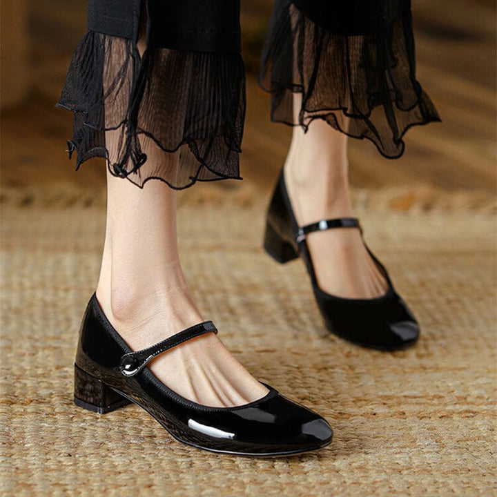 Livy | Zapatos Mary Jane de Cuero