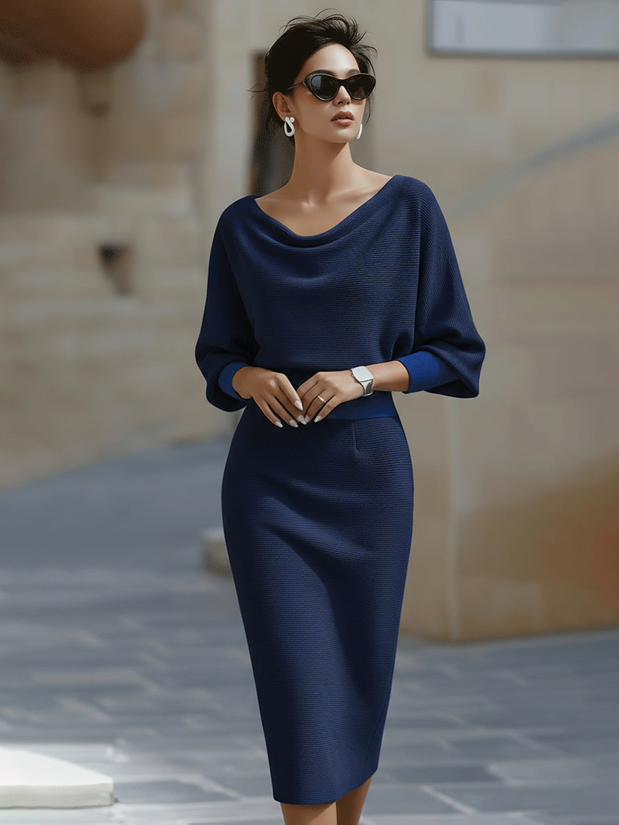 Brielle | Elegantní midi šaty s řasením