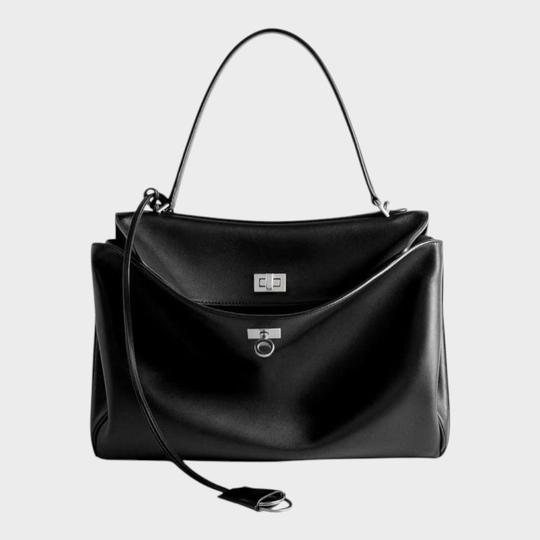 Amandine | Bolsa de ombro com estrutura suave, aba magnética e alça ajustável