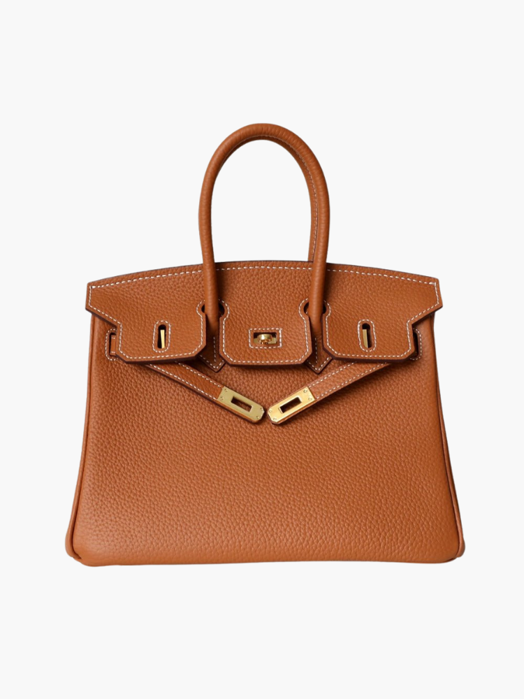 Victoria | Bolsa de mão clássica de couro com vários bolsos e fechamento seguro