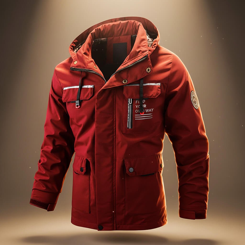 Cody | Veste à capuche résistante à l’eau pour homme, avec poches renforcées
