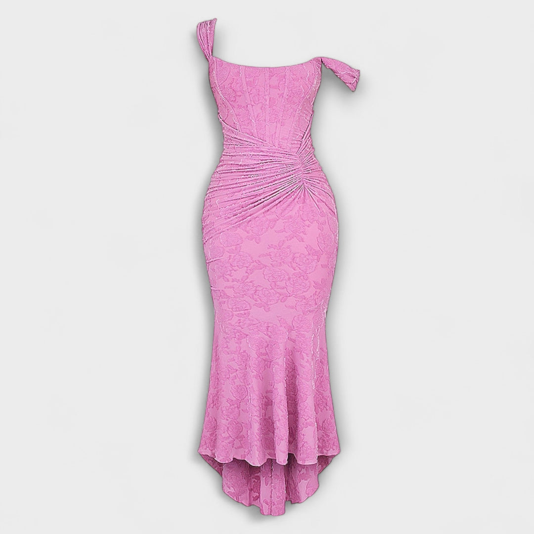Renske - Vestido Longo com Corpete Elegante e Refinado