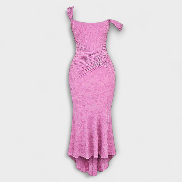 Renske - Vestido Longo com Corpete Elegante e Refinado
