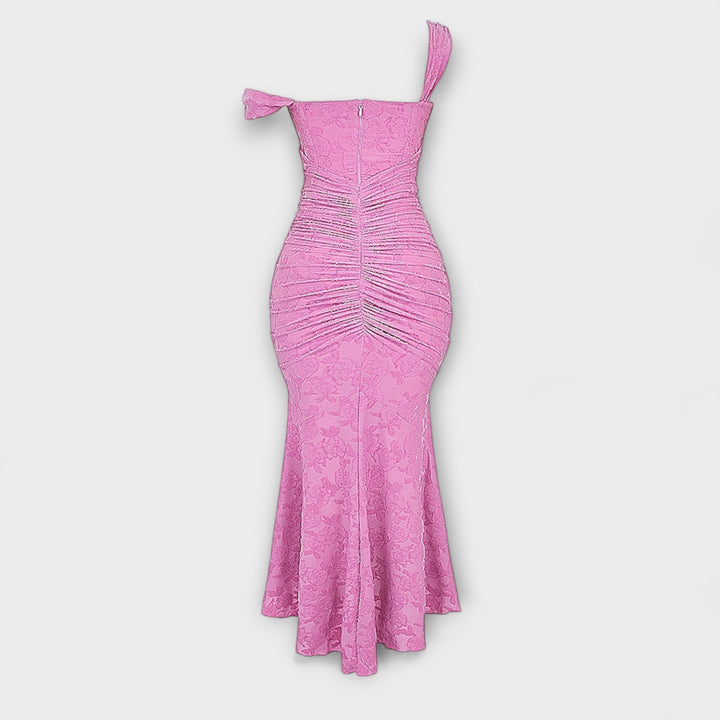 Renske - Vestido Longo com Corpete Elegante e Refinado
