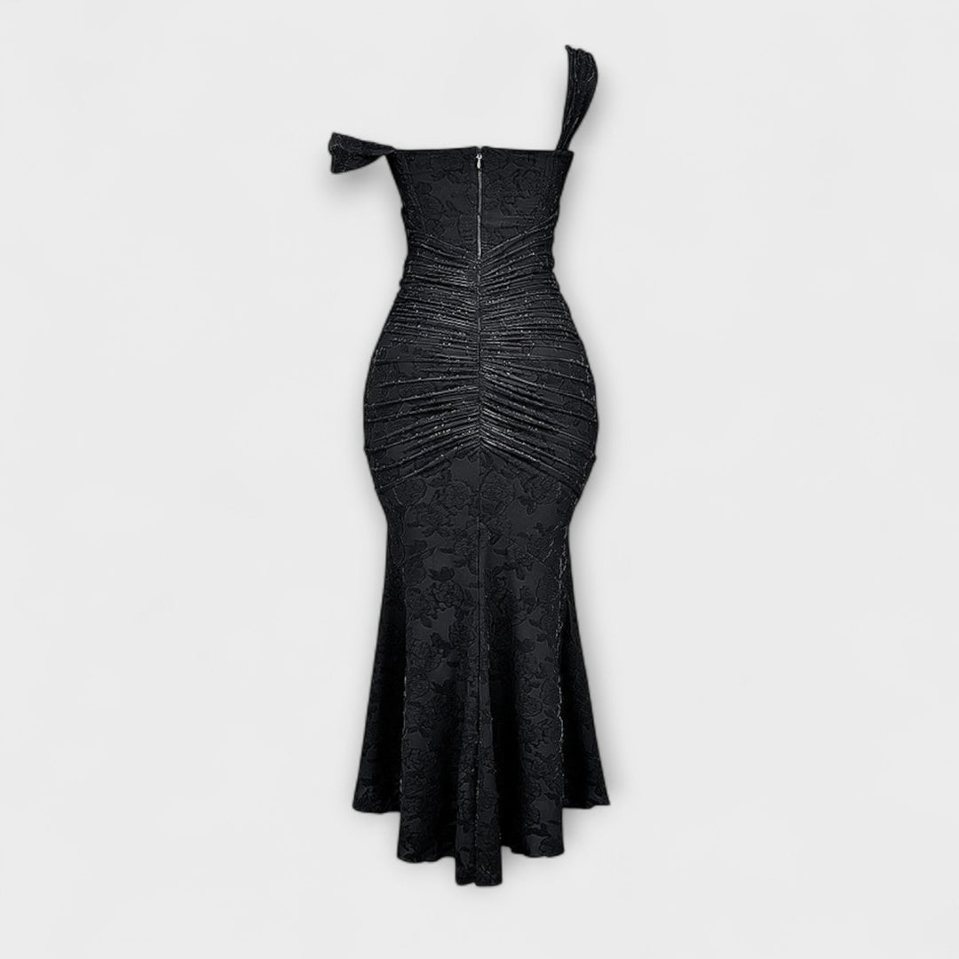 Renske - Vestido Longo com Corpete Elegante e Refinado