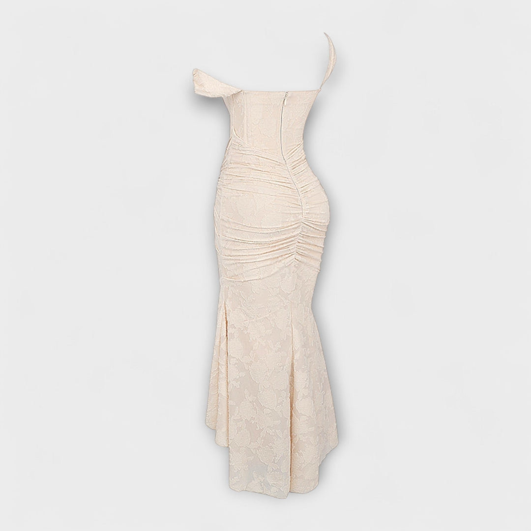 Renske - Vestido Longo com Corpete Elegante e Refinado