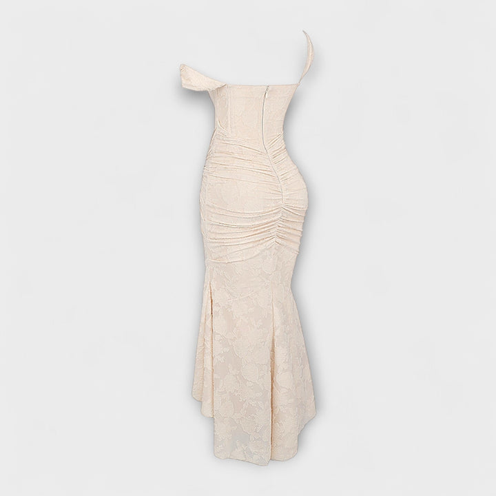 Renske - Vestido Longo com Corpete Elegante e Refinado