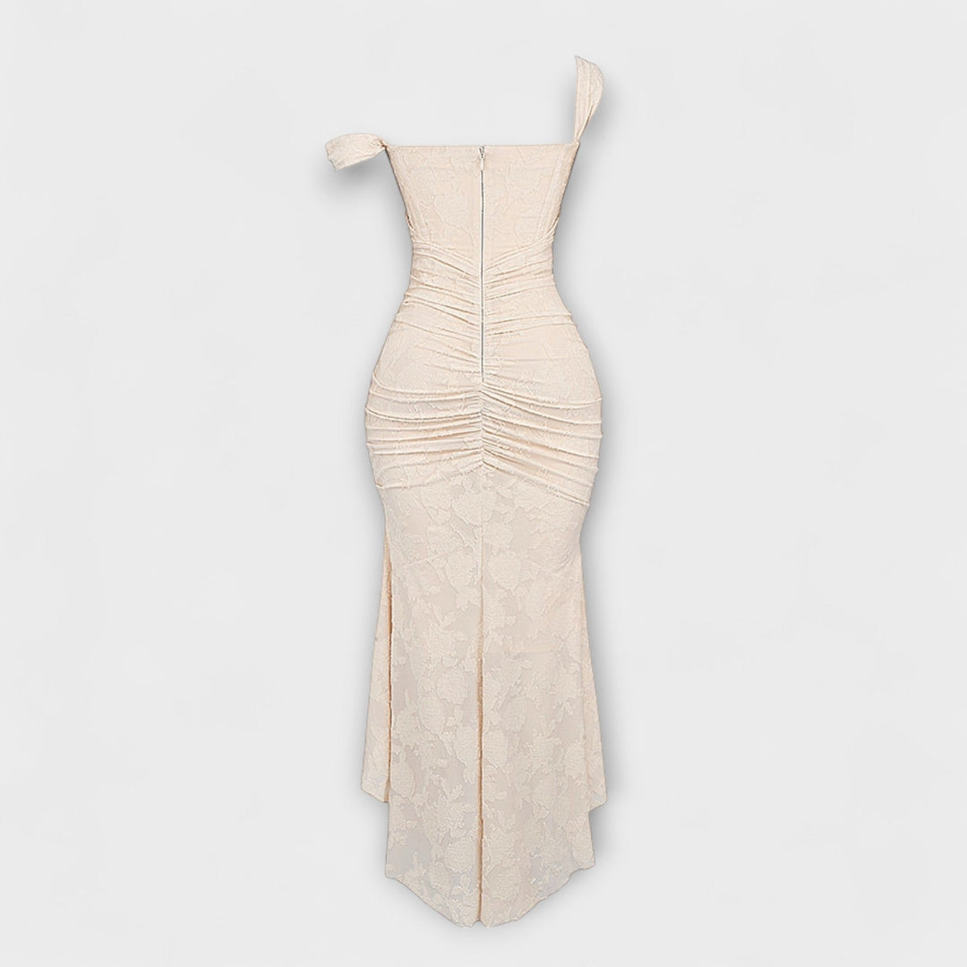 Renske - Vestido Longo com Corpete Elegante e Refinado
