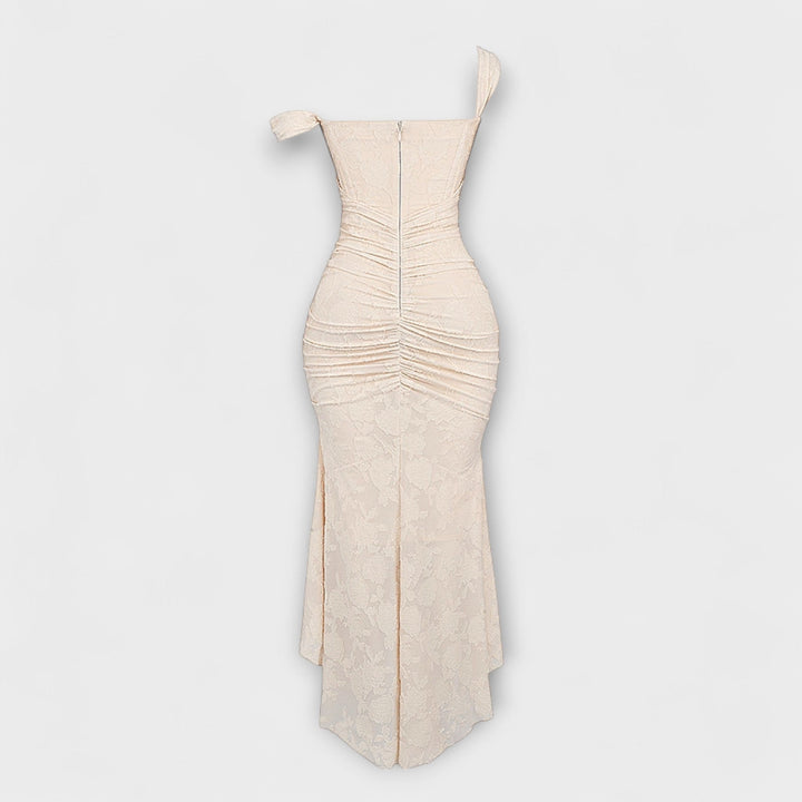 Renske - Vestido Longo com Corpete Elegante e Refinado
