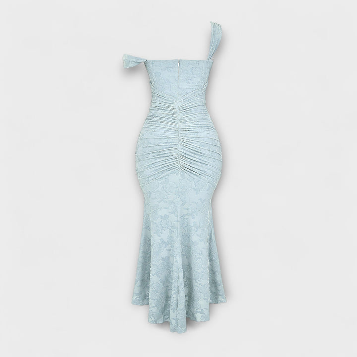 Renske - Vestido Longo com Corpete Elegante e Refinado
