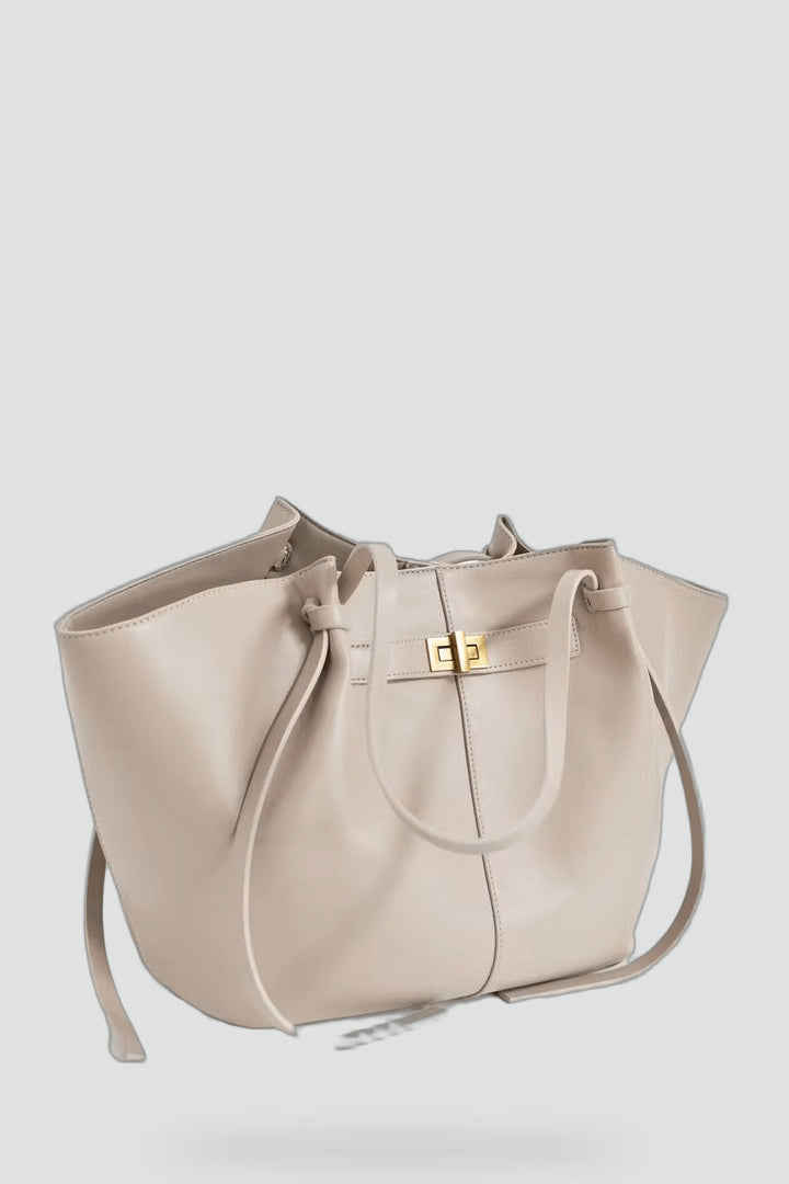 Ines | Bolsa shopper minimalista com linhas elegantes e design espaçoso
