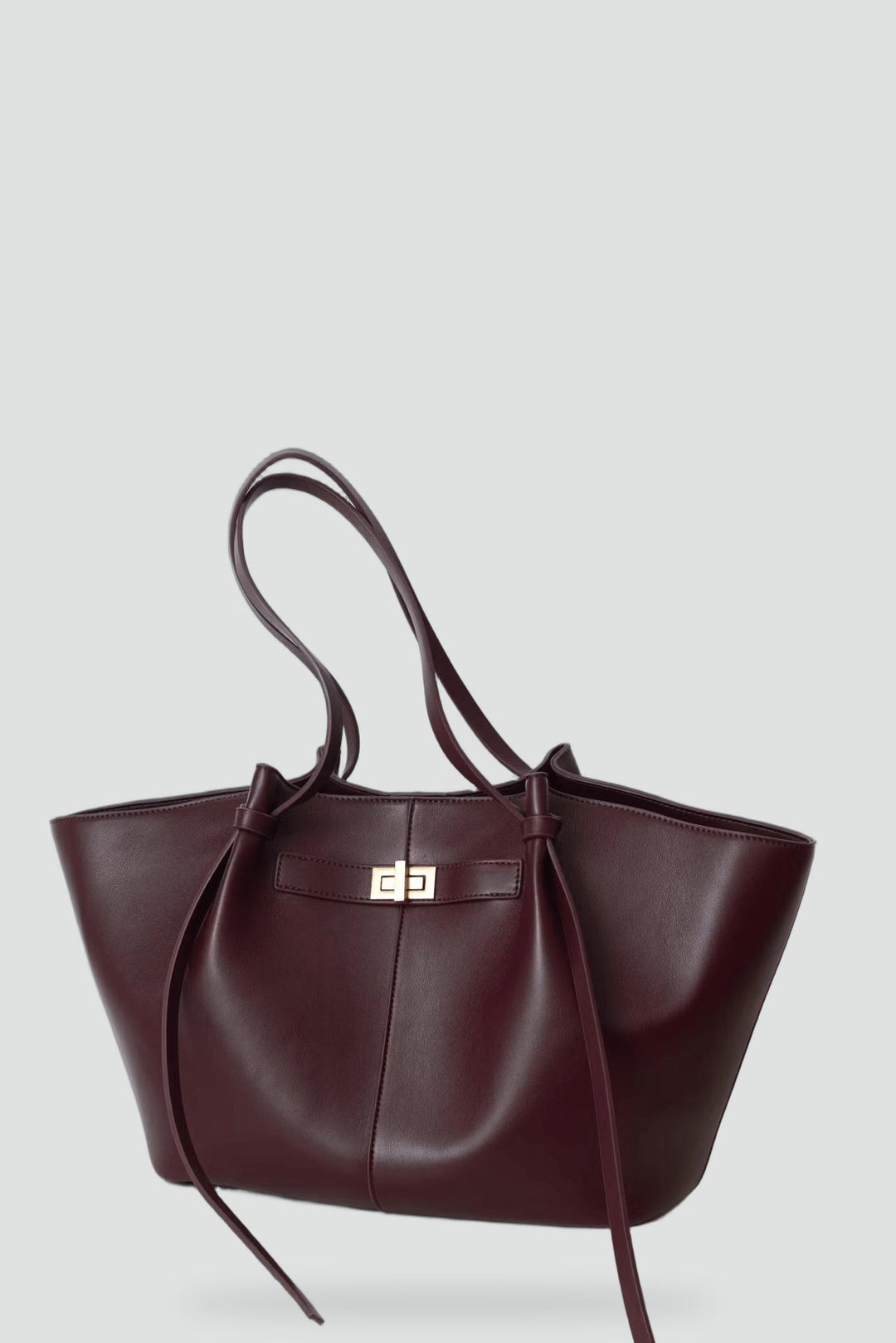 Ines | Bolsa shopper minimalista com linhas elegantes e design espaçoso