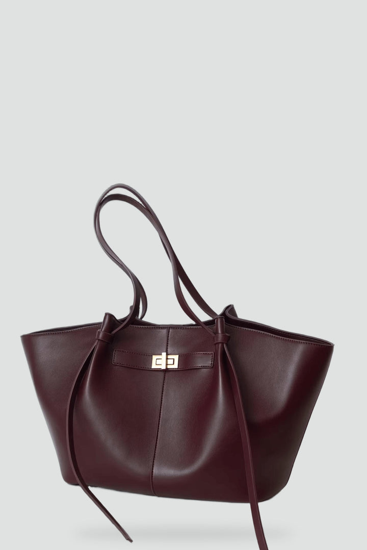 Ines | Bolsa shopper minimalista com linhas elegantes e design espaçoso