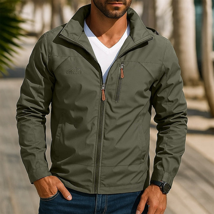 Silas | Chaqueta informal para exteriores y todo tipo de clima, con bolsillos con cremallera
