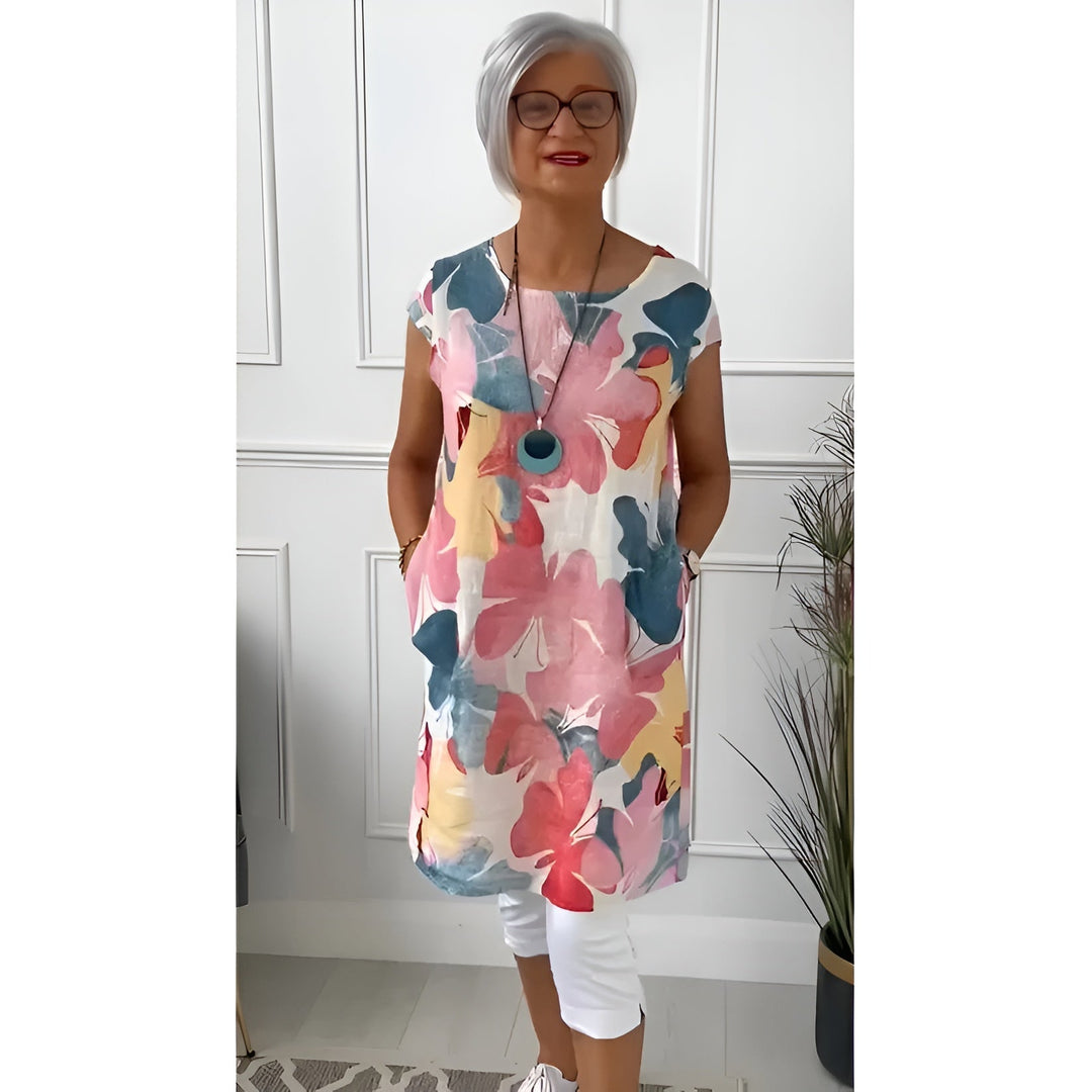 Aino™ | Vestido Suave de Primavera con Estampado de Mariposas