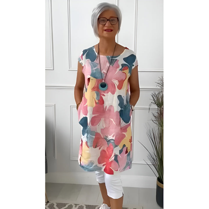 Aino™ | Vestido Suave de Primavera con Estampado de Mariposas
