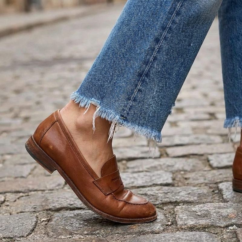 Marnie | Jeans nostalgici da donna cropped a gamba dritta, dalla vestibilità strutturata e dallo stile versatile