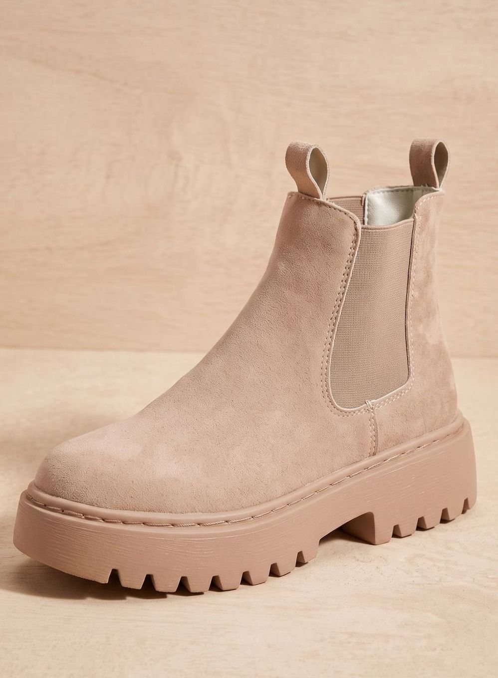 Frieda | Comfortable Chelsea Boots with Platform Sole and Elastic Panel