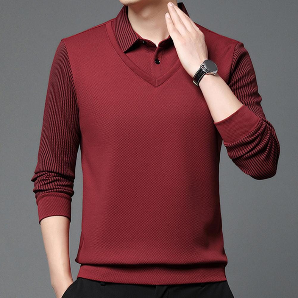 Julian™ - Elegantes Gestreiftes Hemd mit Kragen im Zweiteiler