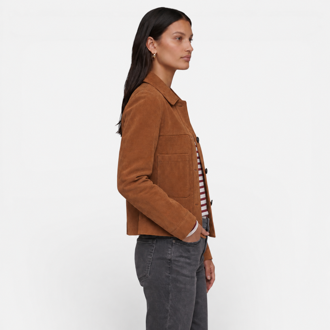 Tabitha | Elegant ruskindsjakke til kvinder med blød finish
