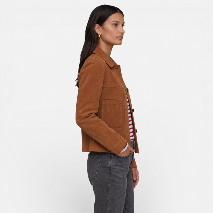 Tabitha | Elegant ruskindsjakke til kvinder med blød finish