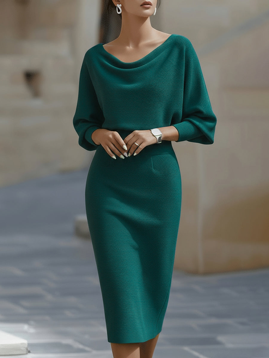 Brielle | Elegantní midi šaty s řasením
