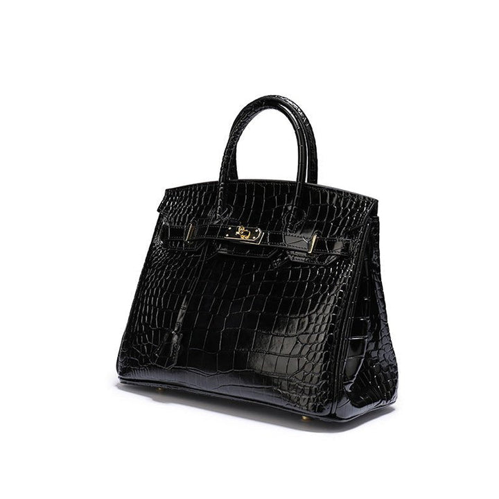 Victoria | Bolsa de mão clássica de couro com vários bolsos e fechamento seguro
