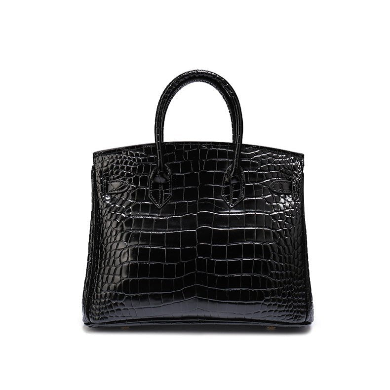 Victoria | Bolsa de mão clássica de couro com vários bolsos e fechamento seguro