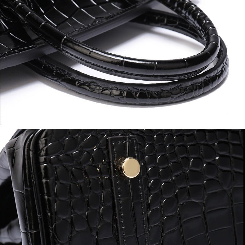 Victoria | Bolsa de mão clássica de couro com vários bolsos e fechamento seguro