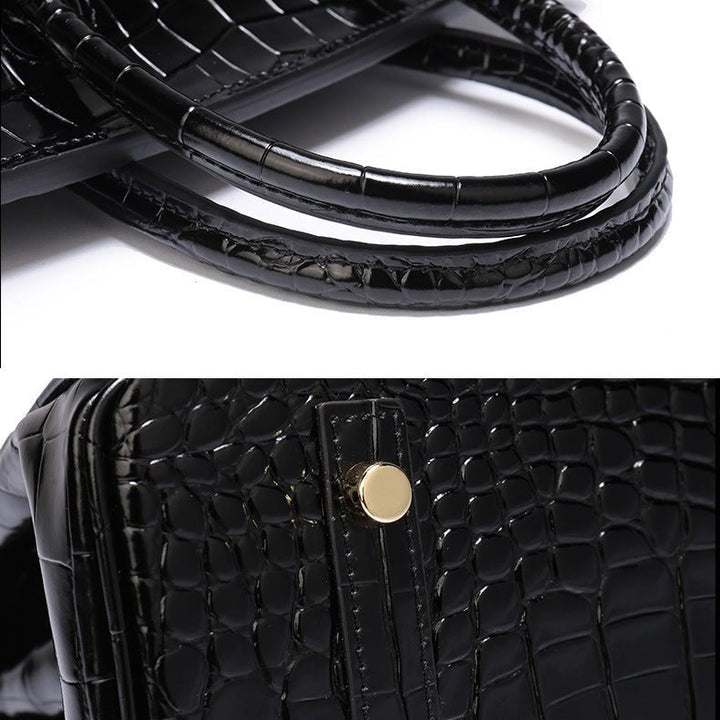 Victoria | Bolsa de mão clássica de couro com vários bolsos e fechamento seguro