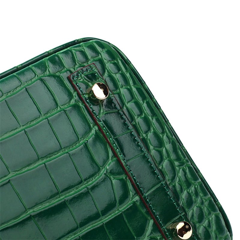 Victoria | Bolsa de mão clássica de couro com vários bolsos e fechamento seguro