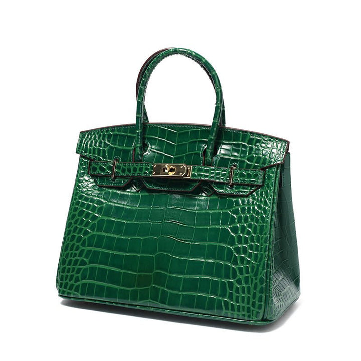 Victoria | Bolsa de mão clássica de couro com vários bolsos e fechamento seguro
