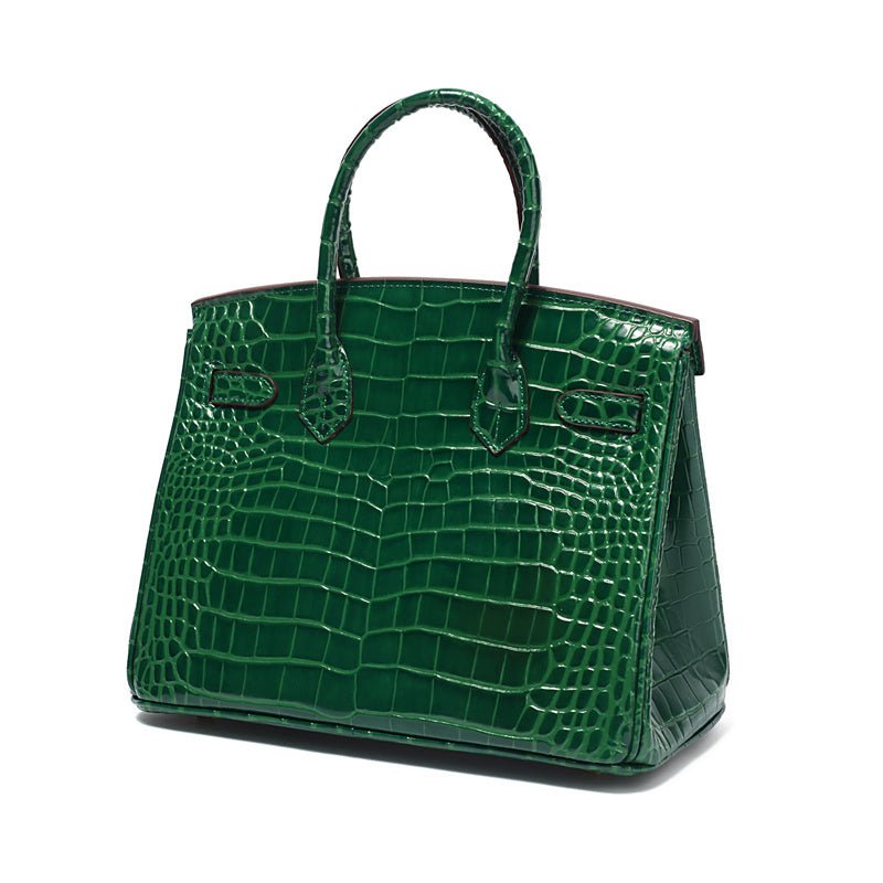 Victoria | Bolsa de mão clássica de couro com vários bolsos e fechamento seguro