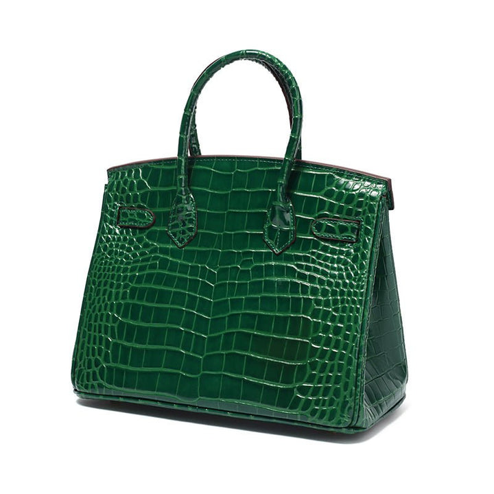 Victoria | Bolsa de mão clássica de couro com vários bolsos e fechamento seguro