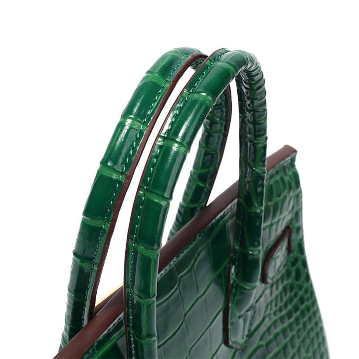 Victoria | Bolsa de mão clássica de couro com vários bolsos e fechamento seguro